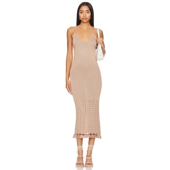 PEIXOTO Nora Knit Dress in Camel Knit - Picture 5 of 9